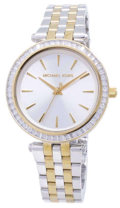 michael kors mini darci two tone